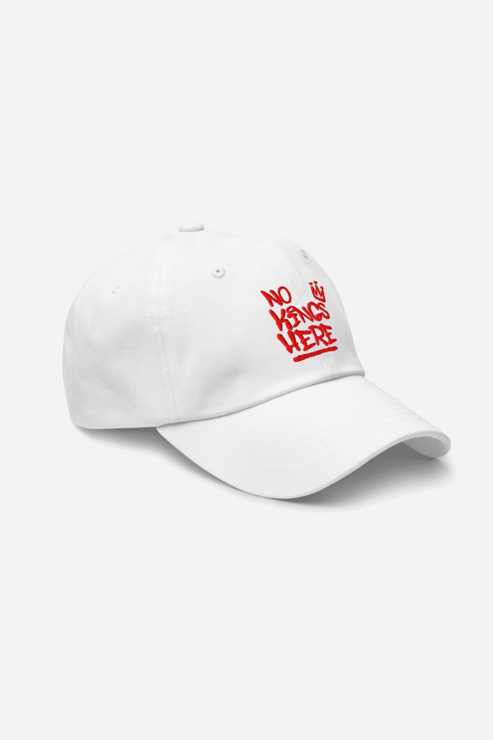 NKH LOVE All-Cloth Dad Hat (White)