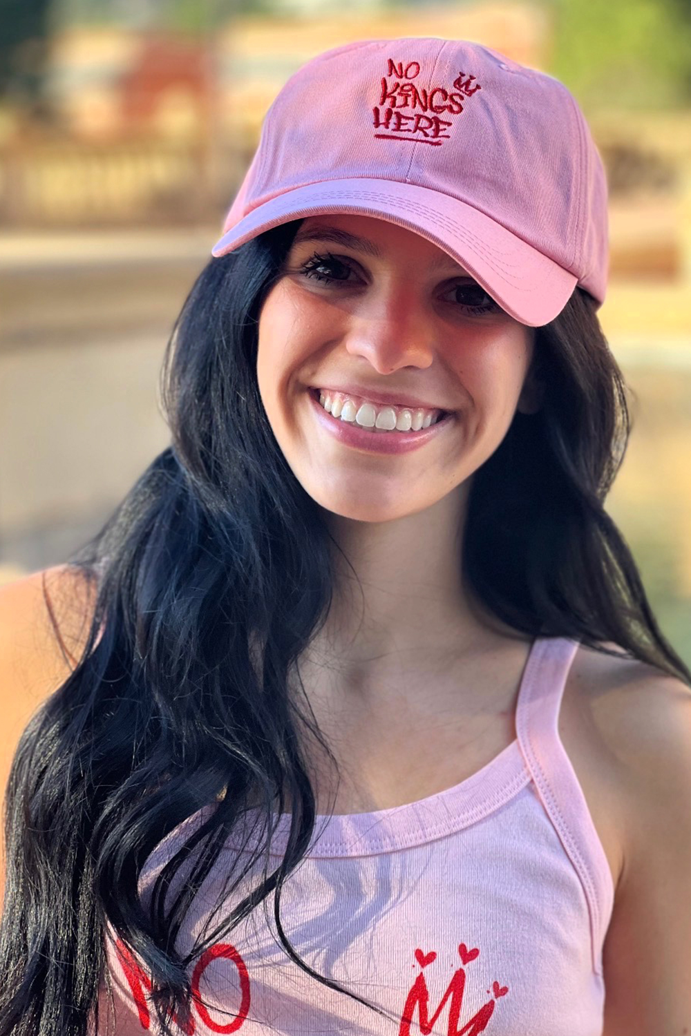 NKH LOVE All-Cloth Dad Hat (Pink)