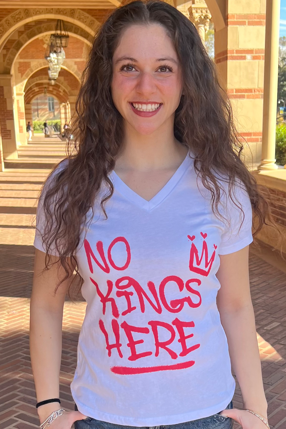 NKH LOVE Ladies V-Neck T-Shirt