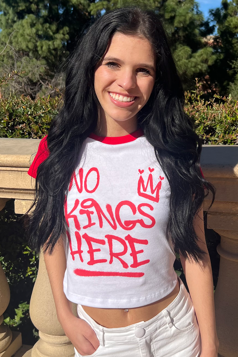 NKH LOVE Ladies Micro Rib Raglan Baby Tee