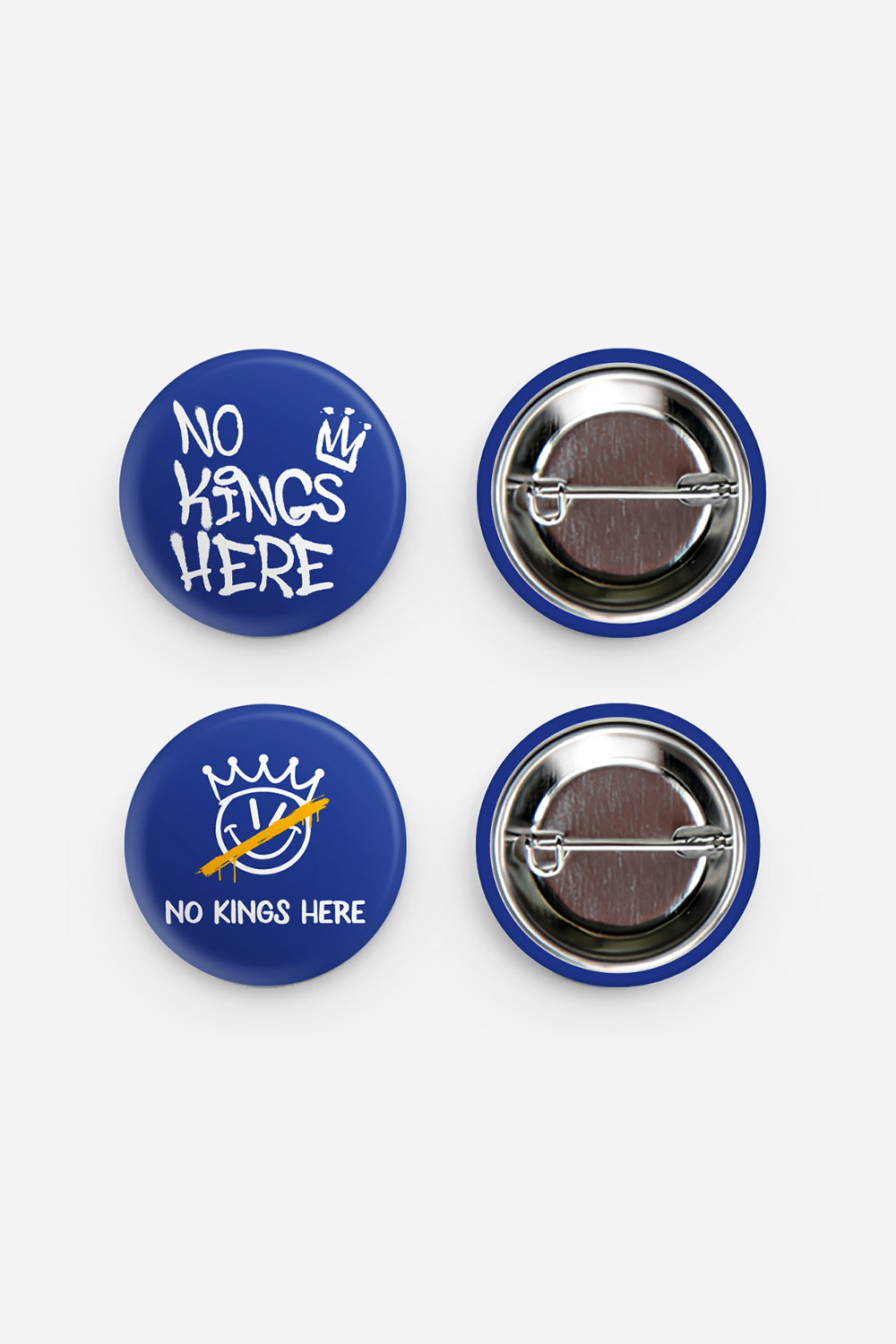 LA (Blue) No Kings Here Collection 1” Baby Button Set